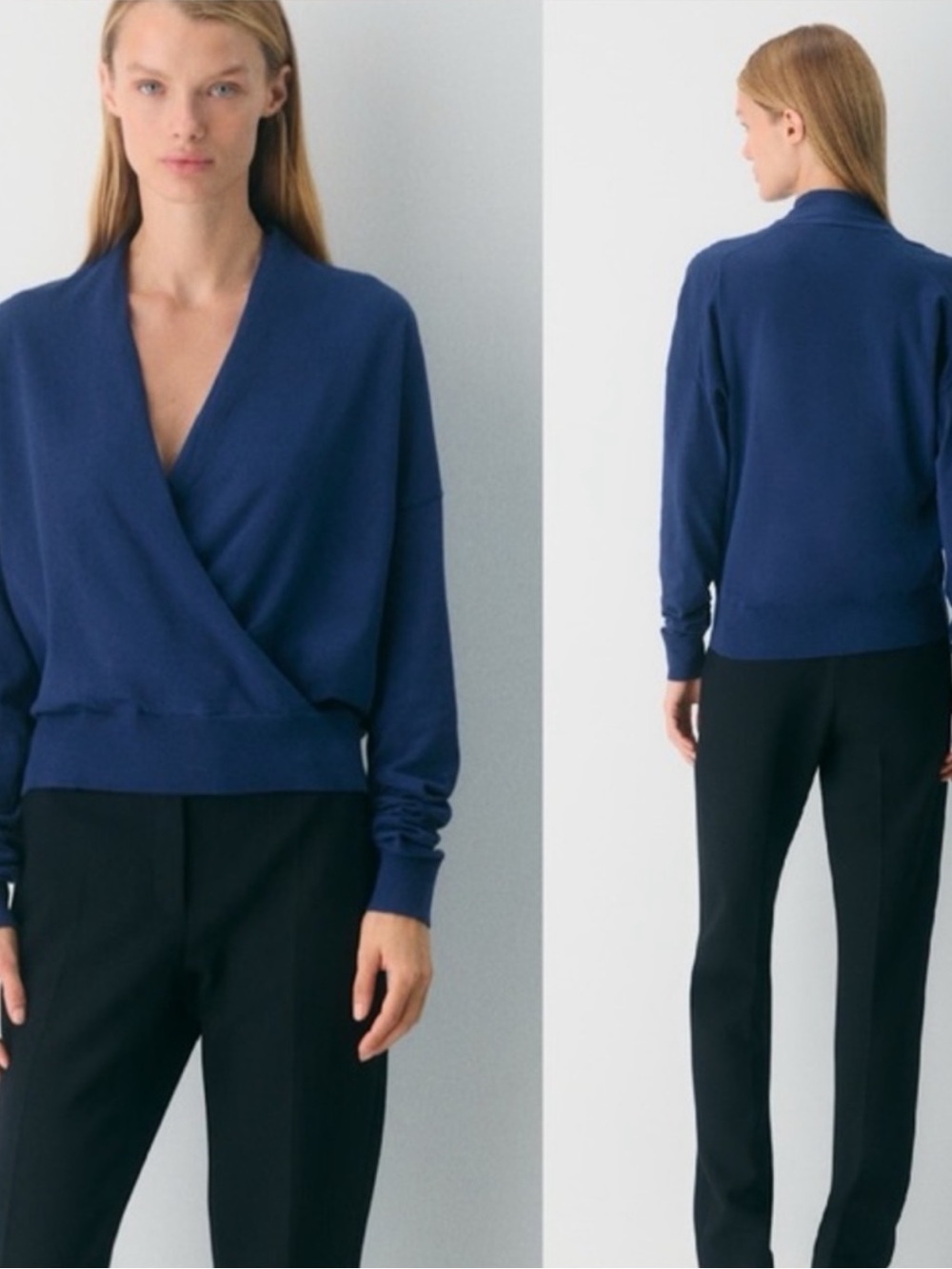 Aritzia Babaton $98 Byron Blue Streetcar Sweater, size L